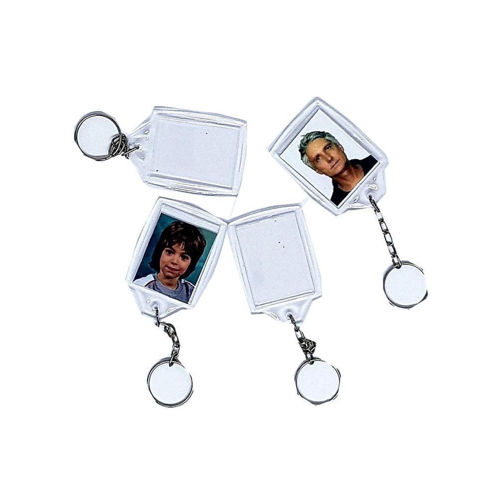 20 Chaveiro Cristal Premium Top 3X4 Personalizar Em Casa