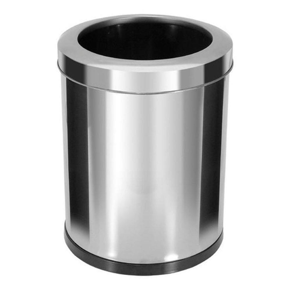 Lixeira Em Inox Com Aro Inox 13,5 Litros