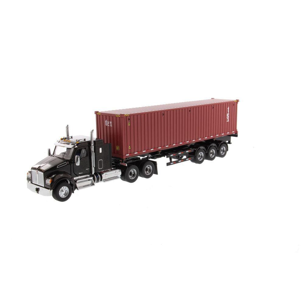 Miniatura Caminhão Container 1/50 Kenworth T880