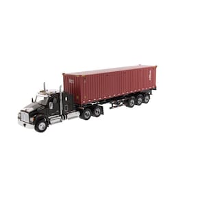 Miniatura Caminhão Container 1/50 Kenworth T880