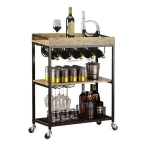 Carrinho Organizador Bar Vinhos Taças Cerveja 87X40X65Cm
