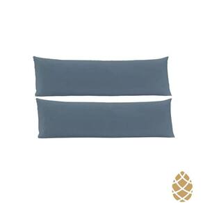 Kit 2 Fronhas Toque Acetinado 40X130 Altenburg Azul Dimensão