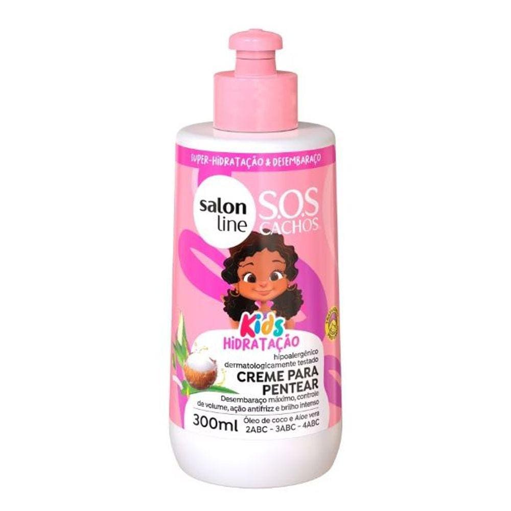 SalonLine Creme De Pentear SOS Cachos Kids Hidratação - 300ml