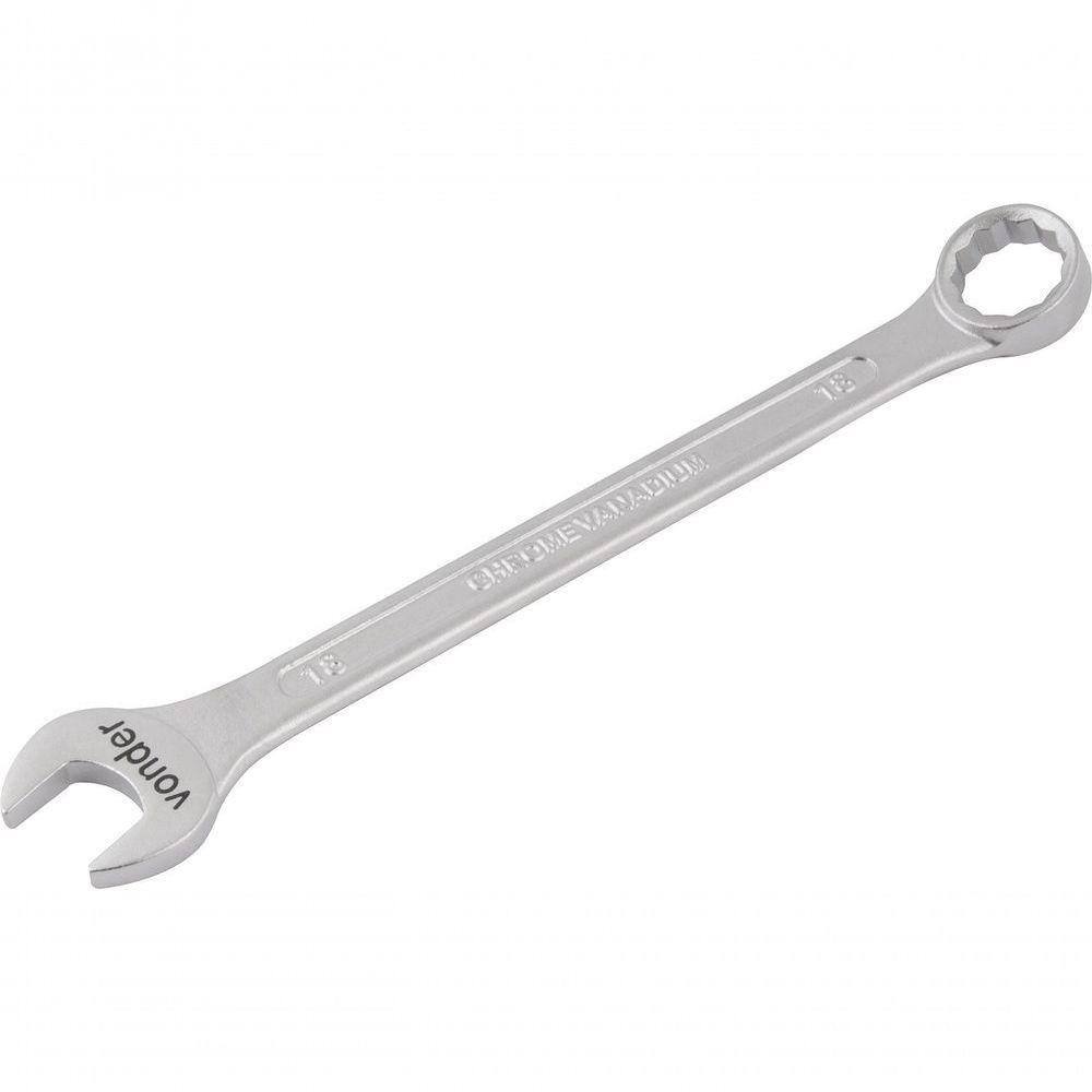 Chave Combinada 18mm Cromo Vanadio Reta - Vonder