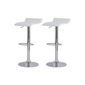 Kit 2 Banquetas Tóquio Belo Horizonte Branca Base Giratória
