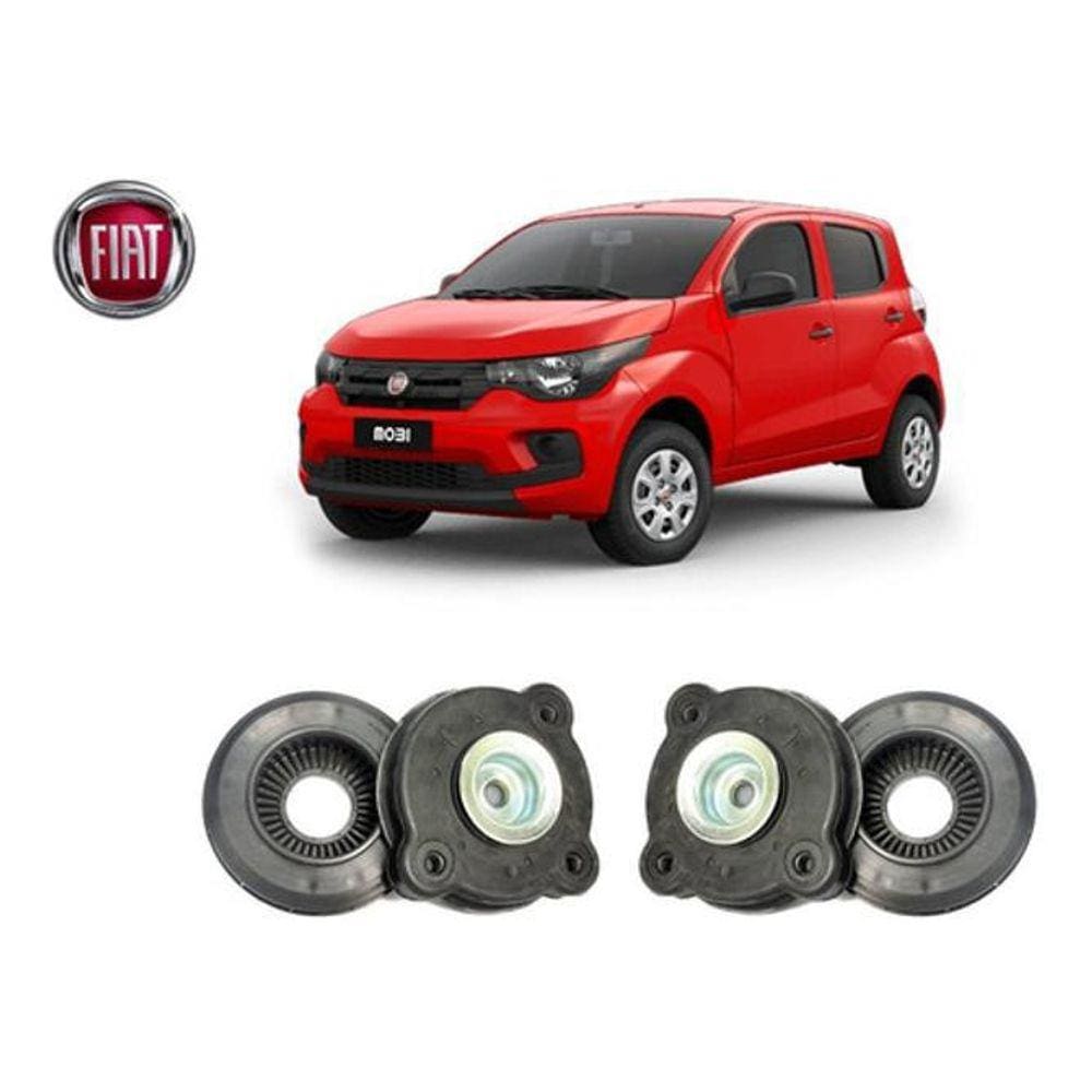 2 Coxim Rolamento Do Amortecedor Dianteiro Fiat Mobi 17 18