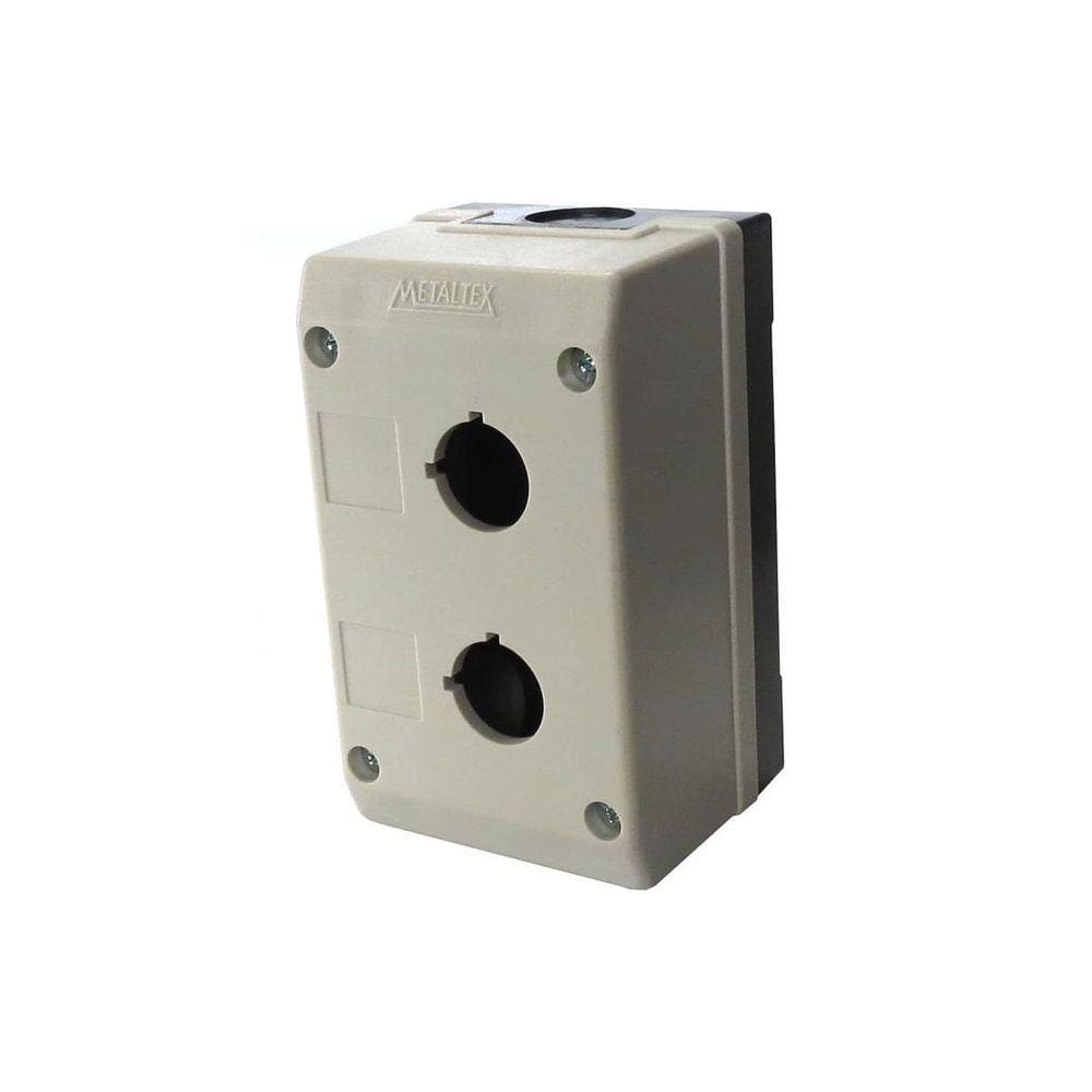 Botoeira Plástica Vazia 22Mm 2 Furos Cinza Tn2 Metaltex