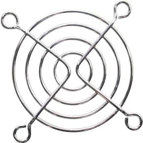 Grade Metálica p/ Ventiladores 80mm - Aço Cromado