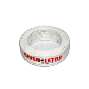 Fio Cabo Flexivel 4 Mm - 10 Metros/ Branco.