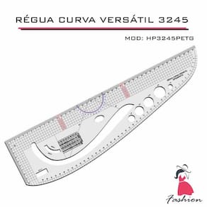 Régua Versátil Esquadro Patchwork Costura Modelista 3245 Pet