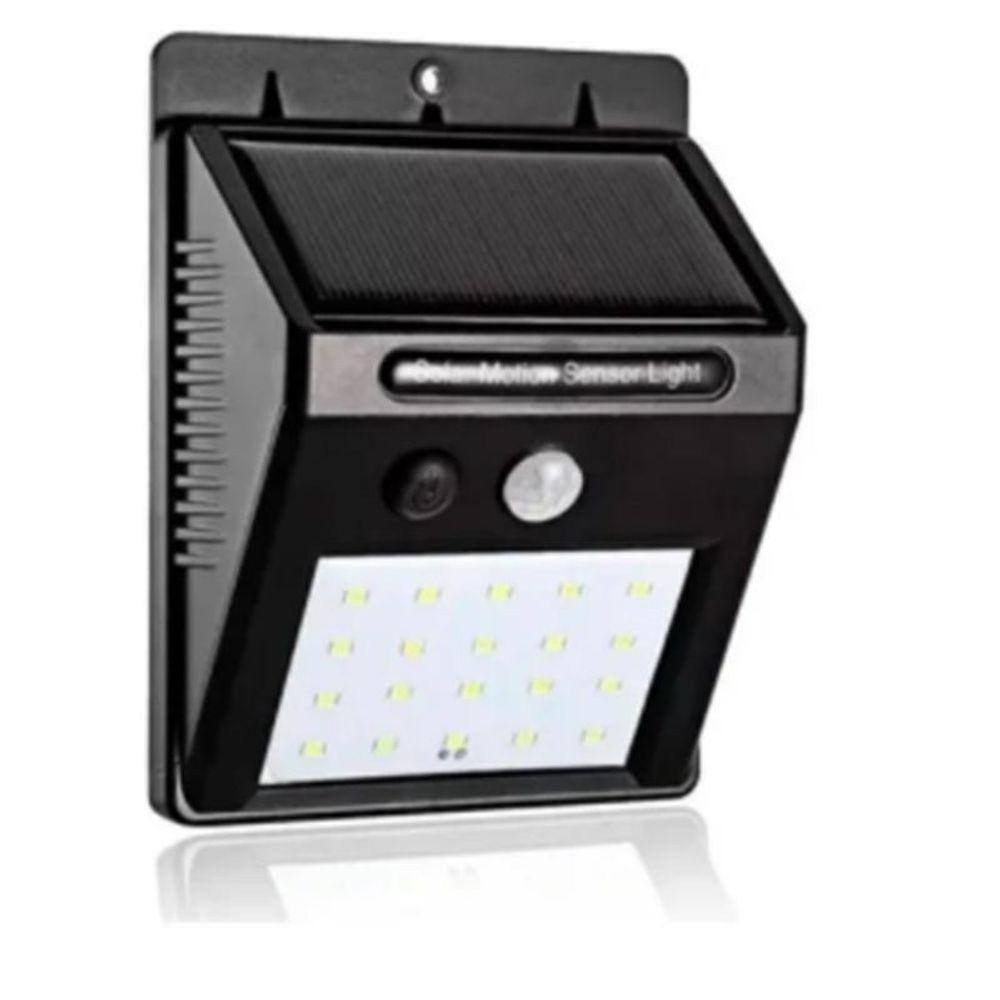 Luminária Solar Arandela A Prova De Agua Sensor Movimento