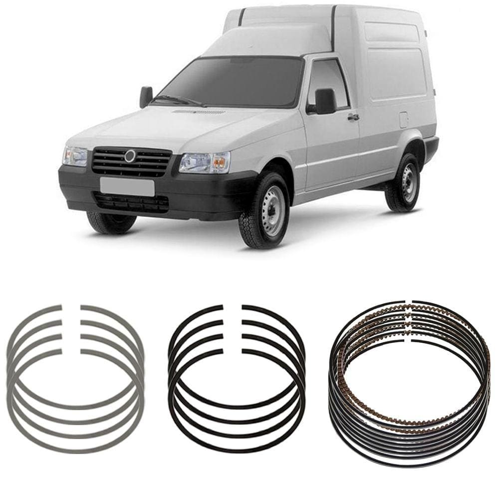 Jogo Anel Segmento 0.40 Fiorino Palio Uno 92 a 2004 Metal Leve SNA6983