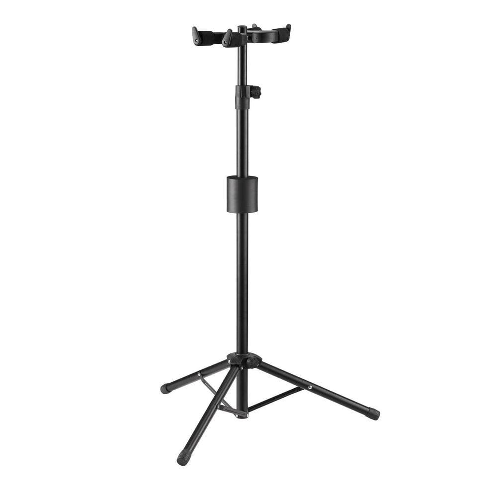 Suporte Duplo Auto Trava Instrumento Guitarra Violão Baixo