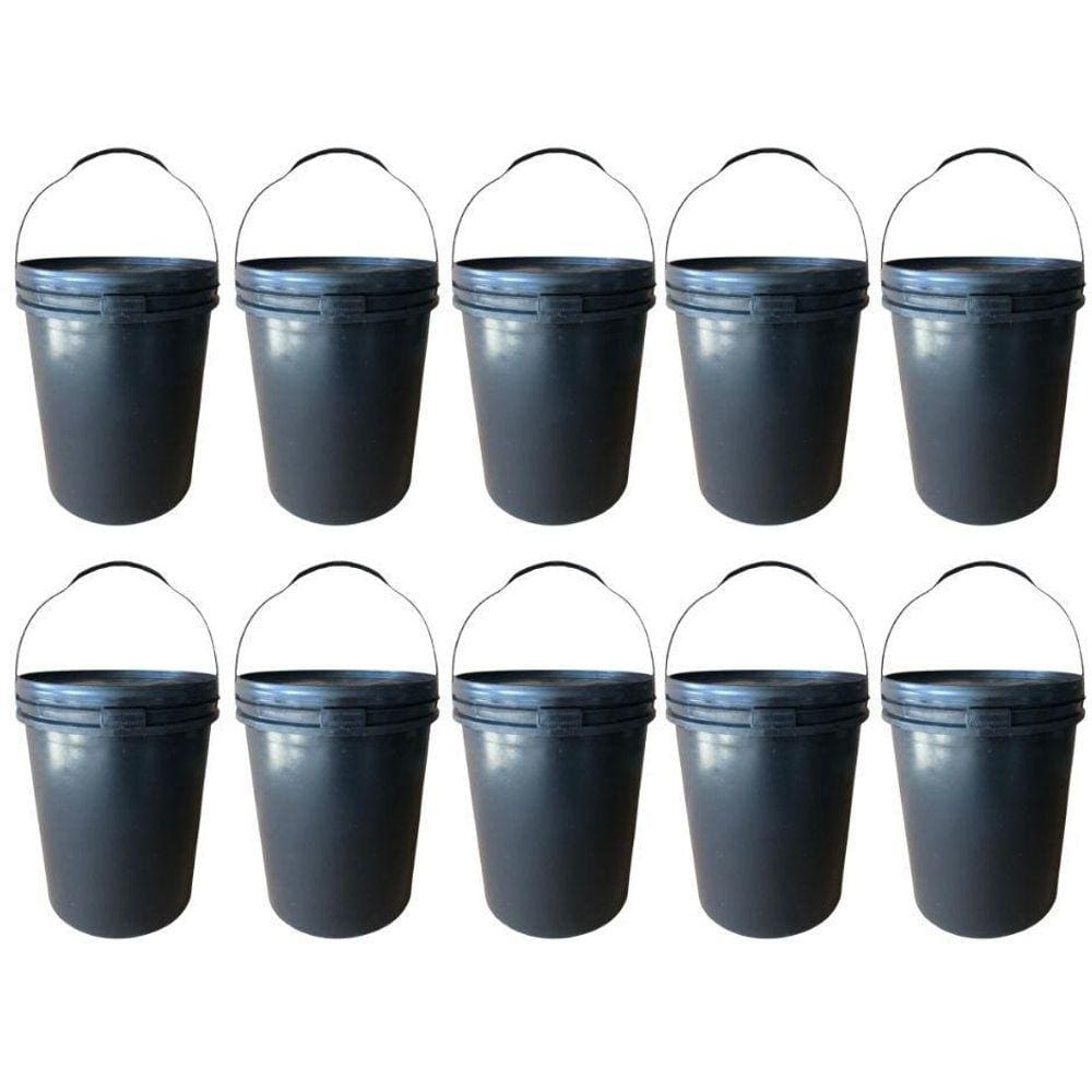 Balde Para Pizzaria 20L Tampa Lacre - 10 Pçs