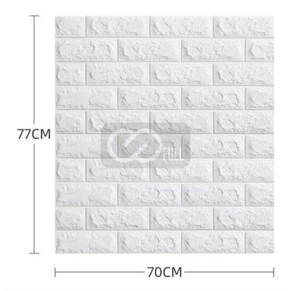 20 Painel 3D Revestimento Parede Tijolinho 70X77 Autocolante