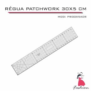 Régua Patchwork Scrapbook Corte Artesanato 5X30 Cm - Fenix