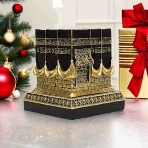 Ornamentos de decoração para casa Ornamentos de resina Kaaba