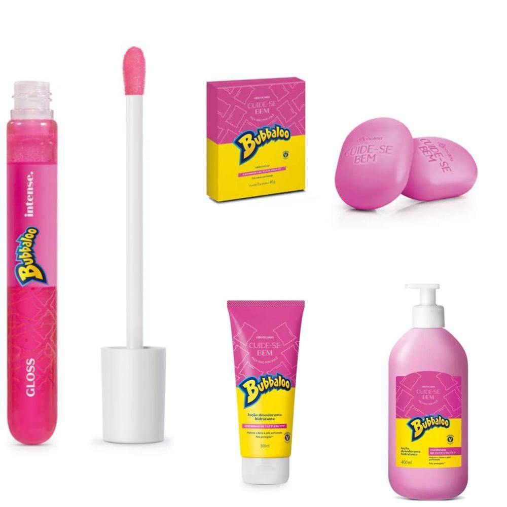 Kit Bubbaloo 04 Itens Tutti Frutti
