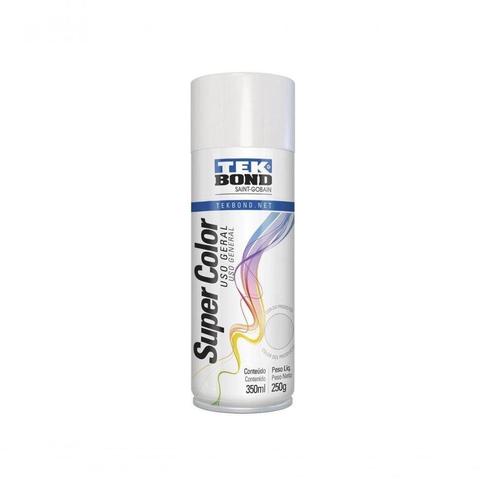 Tinta Spray Tekbond Uso Geral Gelo 350Ml/250G C/6 Pcs