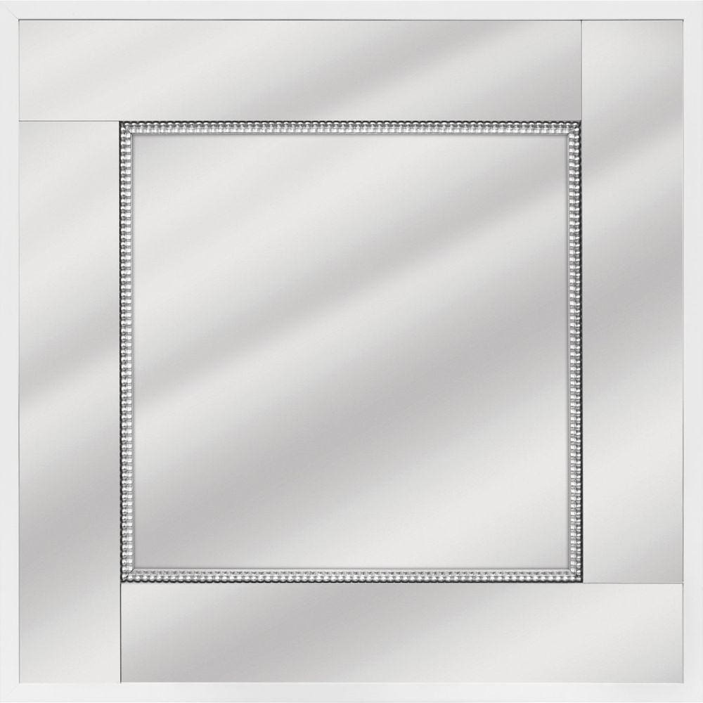 Espelho Potenza 50x50cm PRC BW Quadros Prata