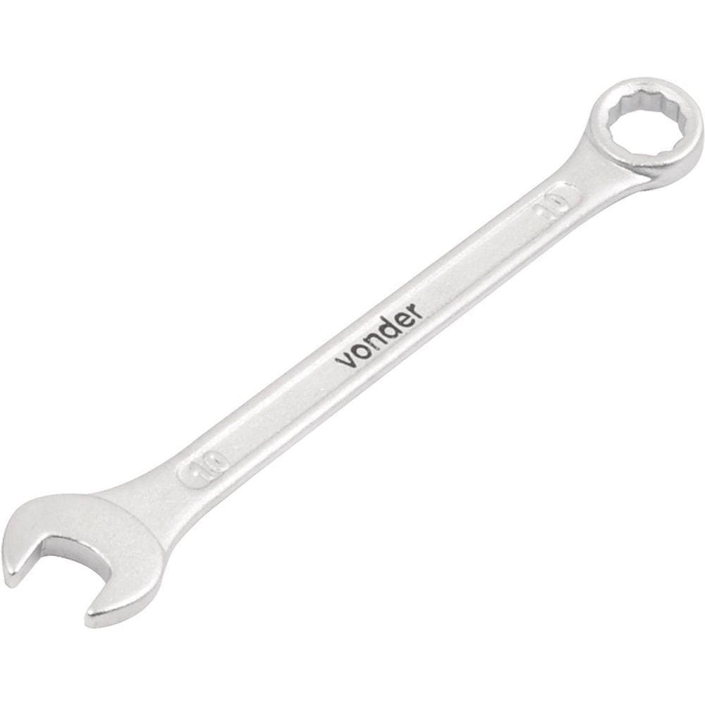 Chave Combinada 10MM Cromo Vanadio Reta - Vonder