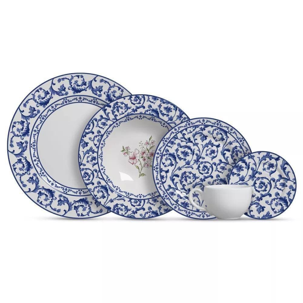 Aparelho De Jantar 20 Pçs Ramalhete Alleanza