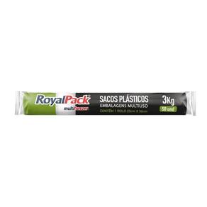 Saco Plástico Multifreezer Royalpack 23x36 cm 3kg - 24 Embalagens com 50 Unidades Cada