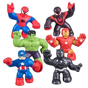 Pacote com 6 unidades Marvel Goo Jit Zu Mini — macio e elástico