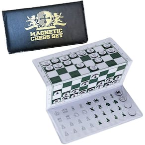 Mini conjunto de xadrez de bolso magnético de viagem
