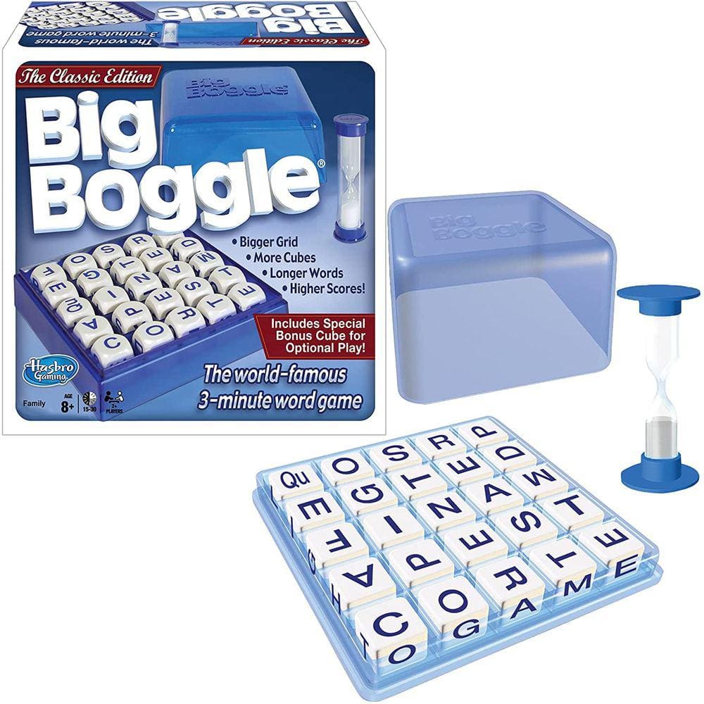 BIG BOGGLE, Edição Clássica - jogo de palavras vencedor com tabuleiro maior!