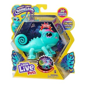 Camaleão Interativo com Luz, Som e Emoção! Brinquedo Little Live Pets Sunny (Baterias Inclusas, +5 anos)