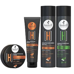 Kit Sh + Kit Cabelo E Barba Haskell Pra Ele Homem