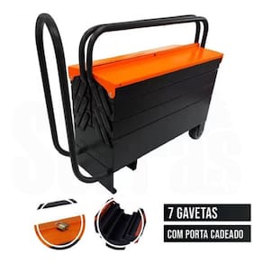 Caixa Para Ferramentas Sanfonada C/ 7 Gavetas Presto 91804