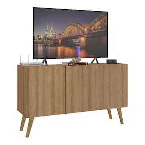 Rack Retrô Para Tv Até 32 Polegadas Com Mp1067 Rustic natural