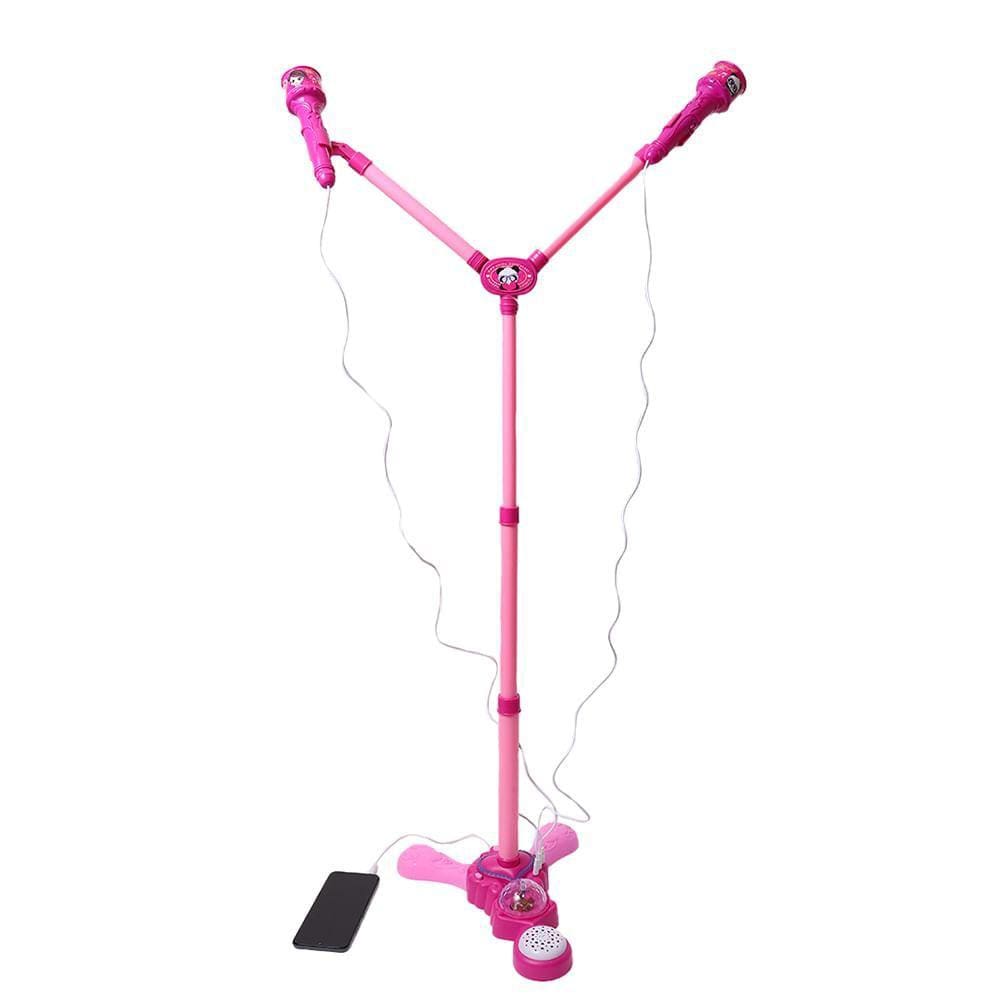 Luluca Microfone com Pedestal - Fun Divirta-se