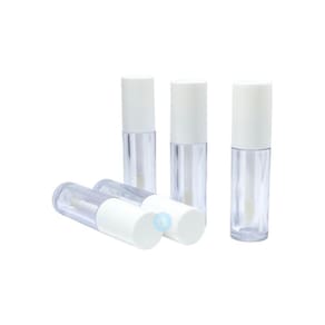 Frasco Mini Gloss 2,5Ml Plástico Rígido Com Batoque - 5Unds