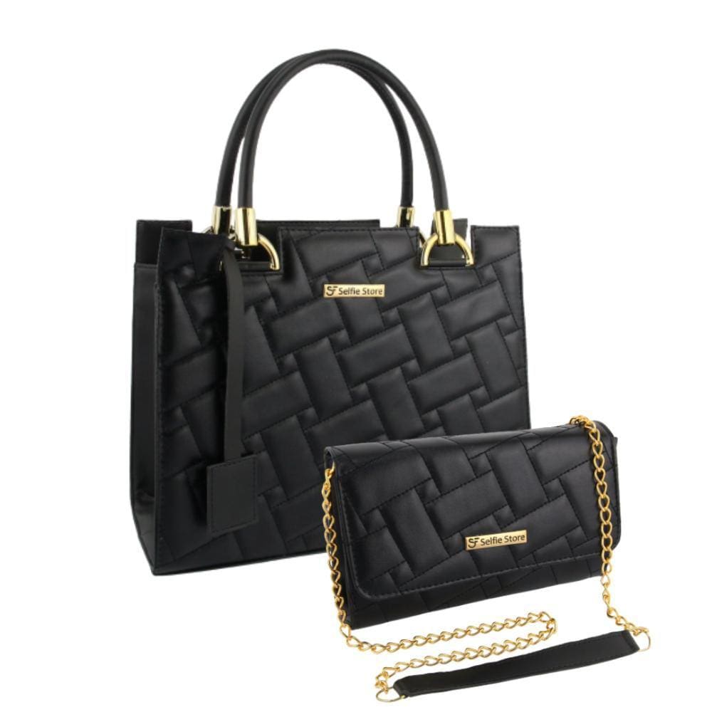 Bolsa Feminina Transversal Grande Moda + Bolsa Carteira Kit