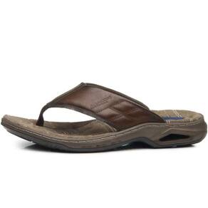 Chinelo Masculino Conforto Resistente Couro Pegada 133222
