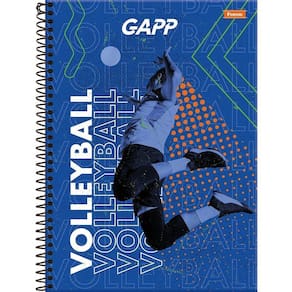 Caderno Espiral Universitário Capa Dura 10 Matérias Foroni Gapp 160 Folhas - Embalagem com 4 Unidades