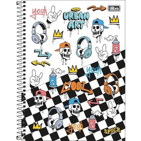 Caderno Espiral Universitário Capa Dura 20 Matérias Tilibra Spice 320 Folhas - Embalagem com 2 Unidades