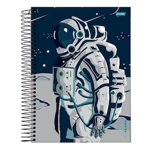 Caderno Espiral Universitário Jandaia Capa Dura 01 Matéria On Fleek 96 Folhas - Embalagem com 4 Unidades