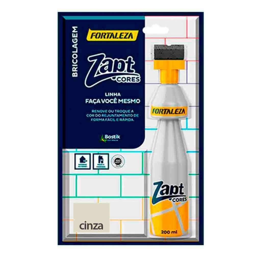 Kit Tinta para Rejunte 200ml Cinza Zapt