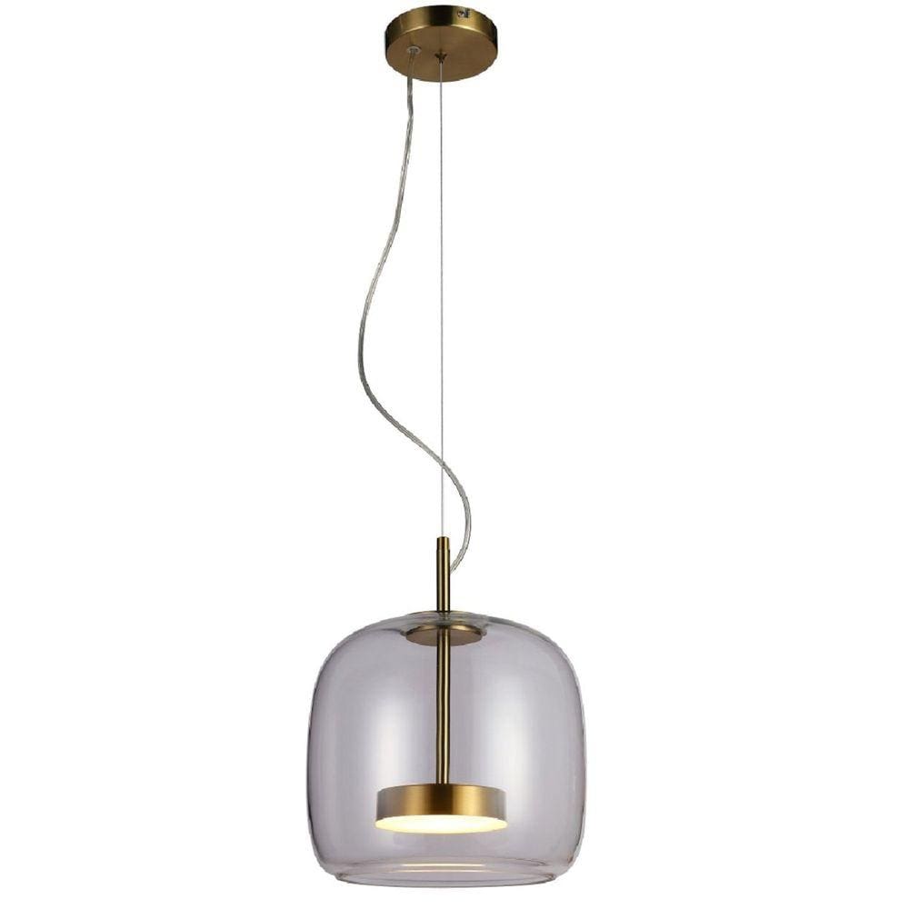 Pendente Tempo 24cm 1x1w Led 3000k 300lm Dourado