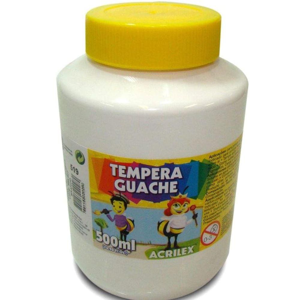 Tempera Guache BRANCO 500 ML - Acrilex
