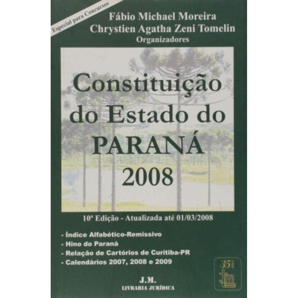 Constituicao Do Estado Do Parana 2008