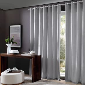 Cortina Para Sala Corta Luz Rústica 4,20m x 2,50m