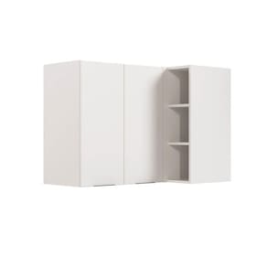 Armário Aéreo de Canto Reto Ipanema Cabecasa Madeiramadeira Branco/Branco