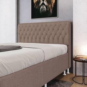 Cabeceira Bellatrix 160 / N-042 Linho Marrom Aradecor