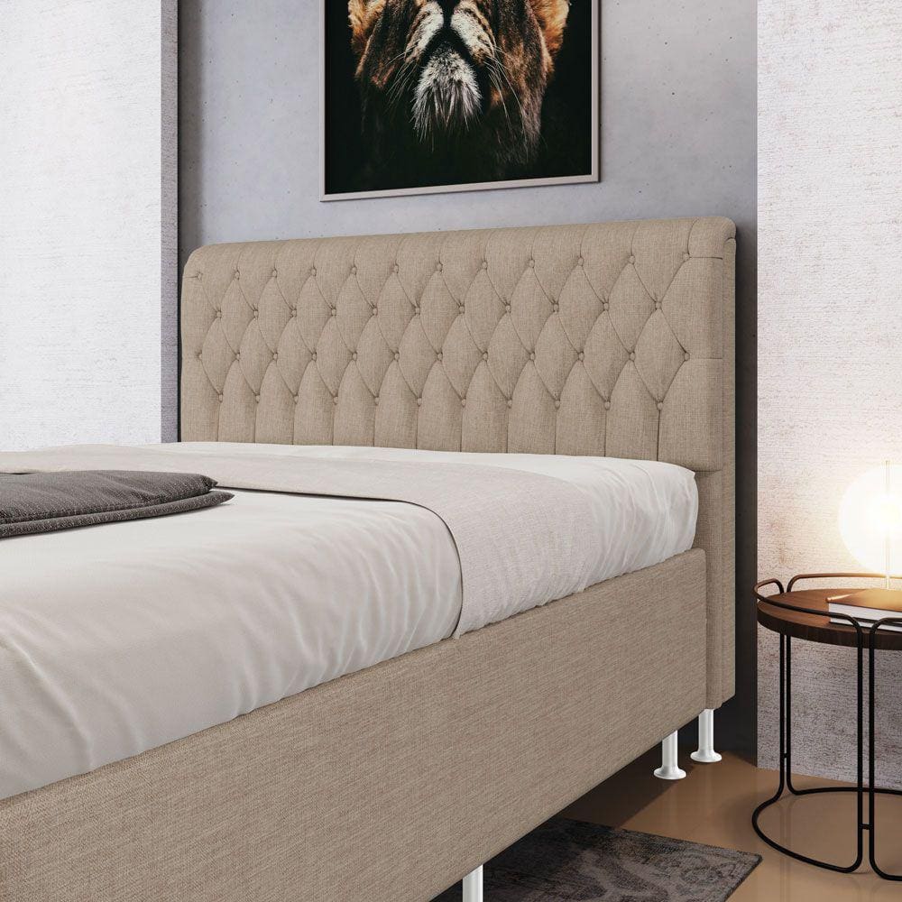 Cabeceira Bellatrix 140 / N-039 Linho Bege Aradecor