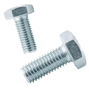 Parafuso Sextavado Din 933 M8 X 10 Zinco Branco - 50Un
